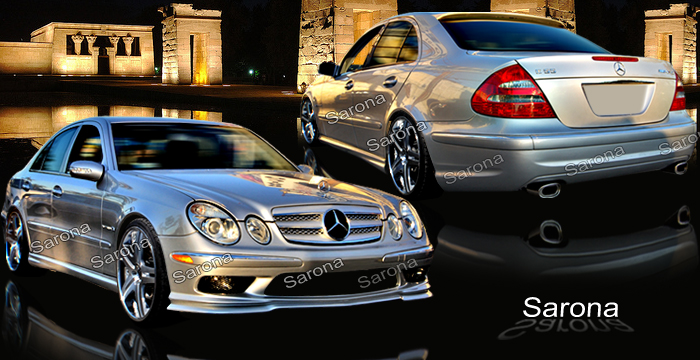 Custom Mercedes E Class  Sedan Body Kit (2003 - 2007) - $1395.00 (Manufacturer Sarona, Part #MB-022-KT)